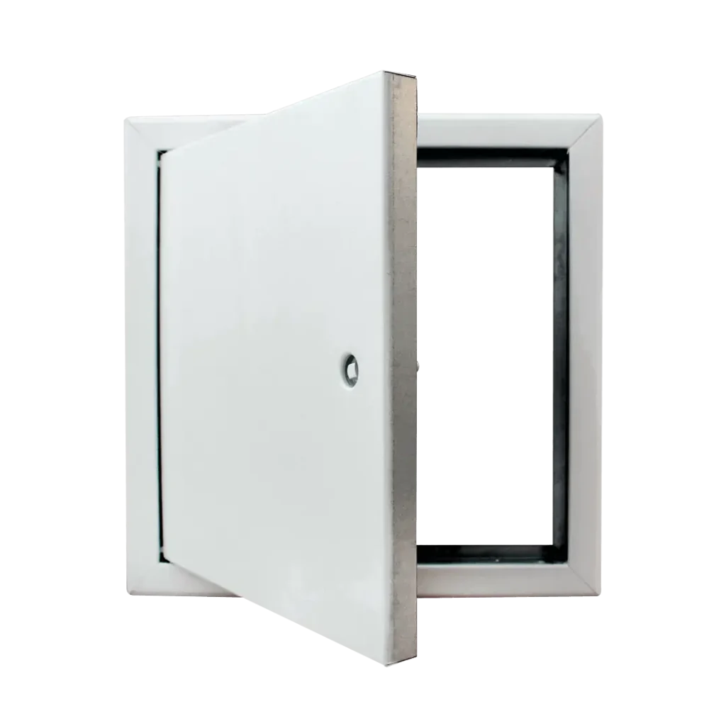 Stalen inspectieluik Tempo Softline luchtdicht met akoestische isolatie, vierkantsleutel, 200×200 tot 600×600 mm