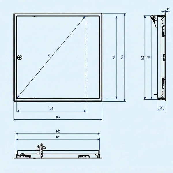Fire-Star SW Softline Brandwerend Inspectieluik EI60 - Afbeelding 2