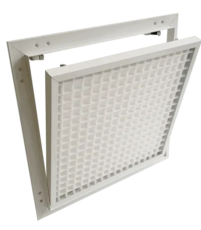Inspectieluik Tempo Eco Ventil met kunststof ventilatierooster voor wanden en schachten, 200×200 tot 600×600 mm