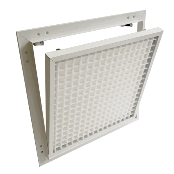Inspectieluik Tempo Eco Ventil met kunststof ventilatierooster voor wanden en schachten, 200×200 tot 600×600 mm