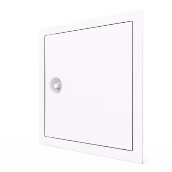 Tempo Softline Stalen Inspectieluik Wit met Vierkantslot - Afbeelding 3