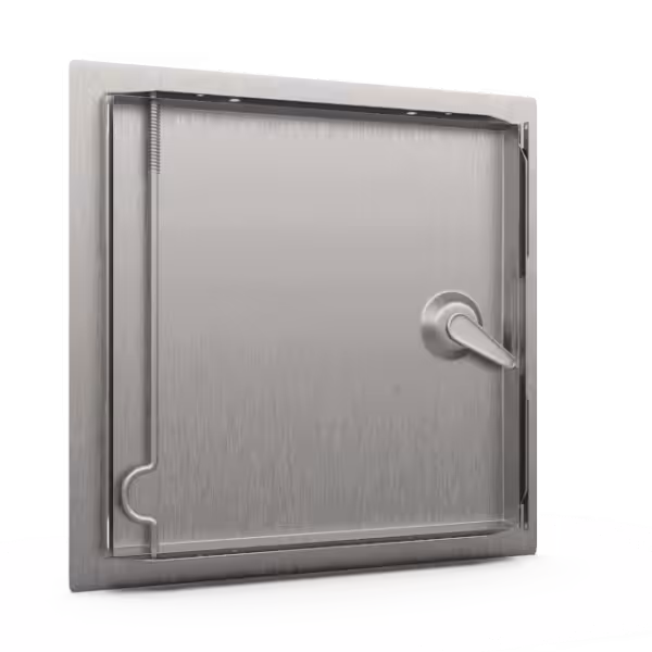 Tempo Softline Stalen Inspectieluik Wit met Vierkantslot - Afbeelding 4