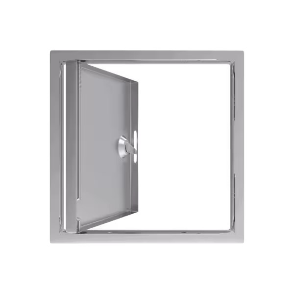 Tempo Softline Stalen Inspectieluik Wit met Cilinderslot - Afbeelding 5