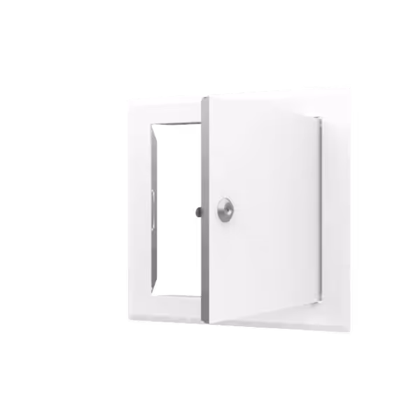 Tempo Softline Stalen Inspectieluik Wit met Cilinderslot - Afbeelding 3