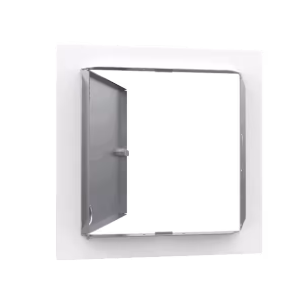 Tempo Softline Stalen Inspectieluik Wit met Cilinderslot - Afbeelding 4