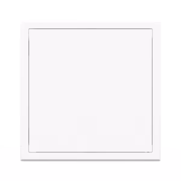 Stalen inspectieluik Tempo Softline, wit, push-to-open, gladde deur zonder zichtbare vergrendeling, 150×150 tot 1300×1400 mm
