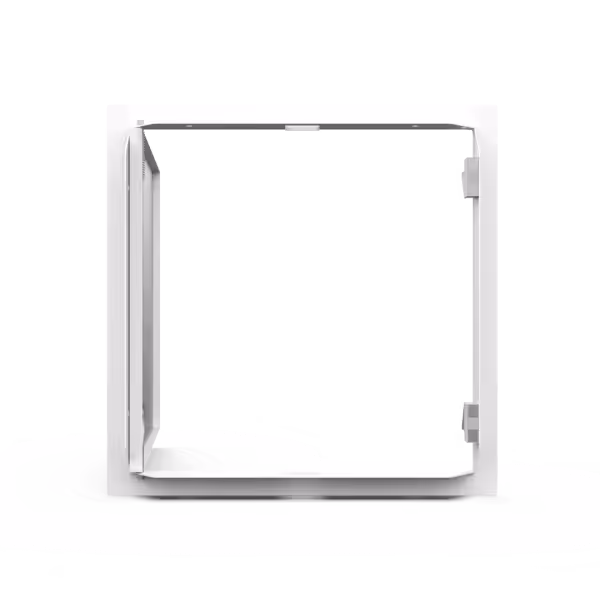 Tempo Softline Stalen Inspectieluik Wit met Druksluiting - Afbeelding 4