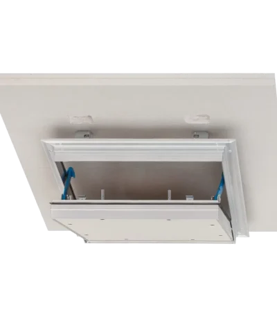 Brandwerend inspectieluik EI60 (60 min) rookwerend voor verlaagd plafond 2x15 mm gipsplaat – Alumatic, 300×300 tot 600×600 mm