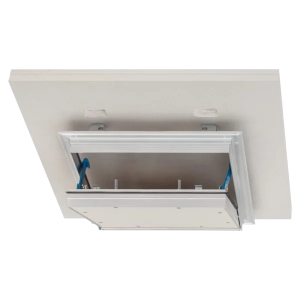 Brandwerend inspectieluik EI60 (60 min) rookwerend voor verlaagd plafond 2x15 mm gipsplaat – Alumatic, 300×300 tot 600×600 mm