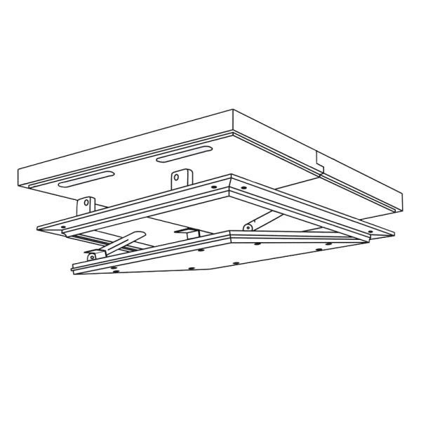 Brandwerend inspectieluik EI30 (30 min) 18 mm voor zelfdragend verlaagd plafond – Alumatic - Afbeelding 4