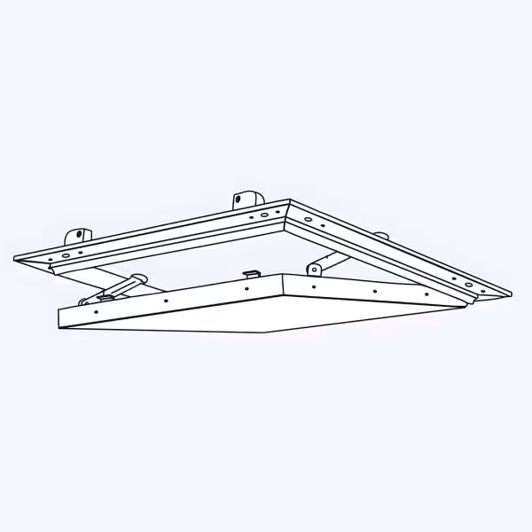 Technisch schema van het 8/18 R perforatiepatroon, Tempo Eco Star inspectieluik
